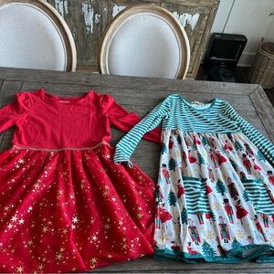 Cat & Jack and Millie Loves Lily girls holiday dresses size 10-12